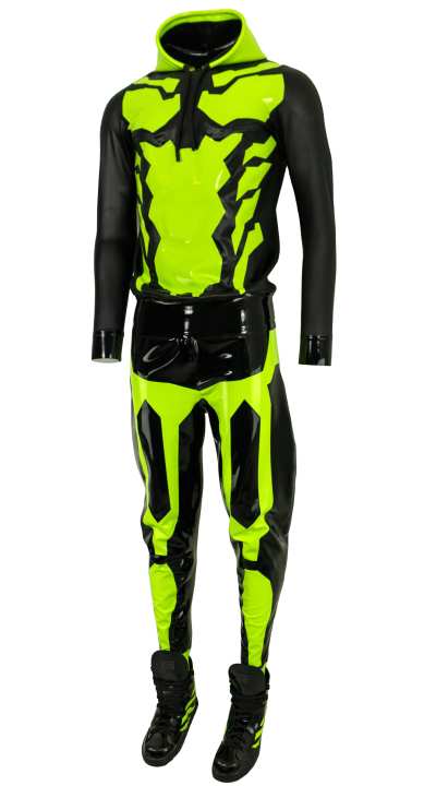 Tactical Game Suit black lime-green(3)